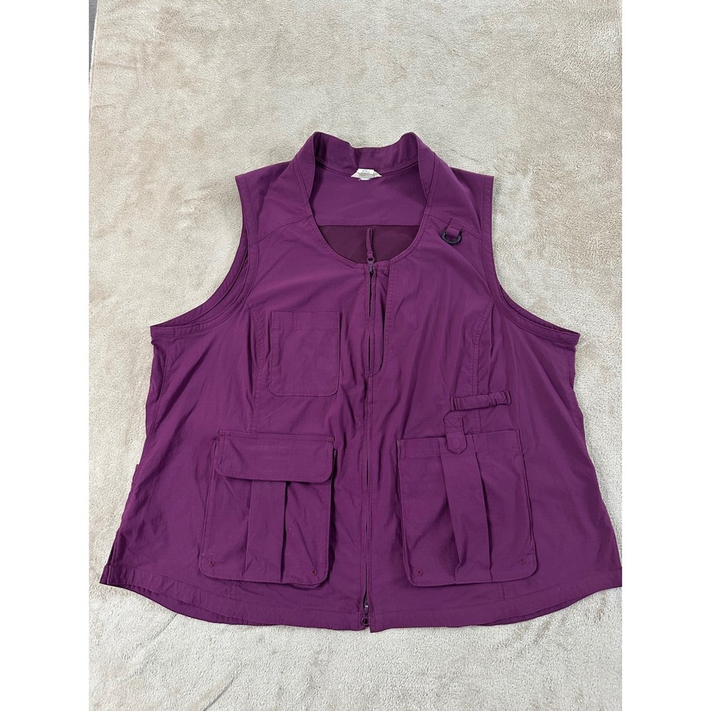 Duluth Trading Company Heirloom Gardening Vest Size 2X Purple Utility Sleeveless